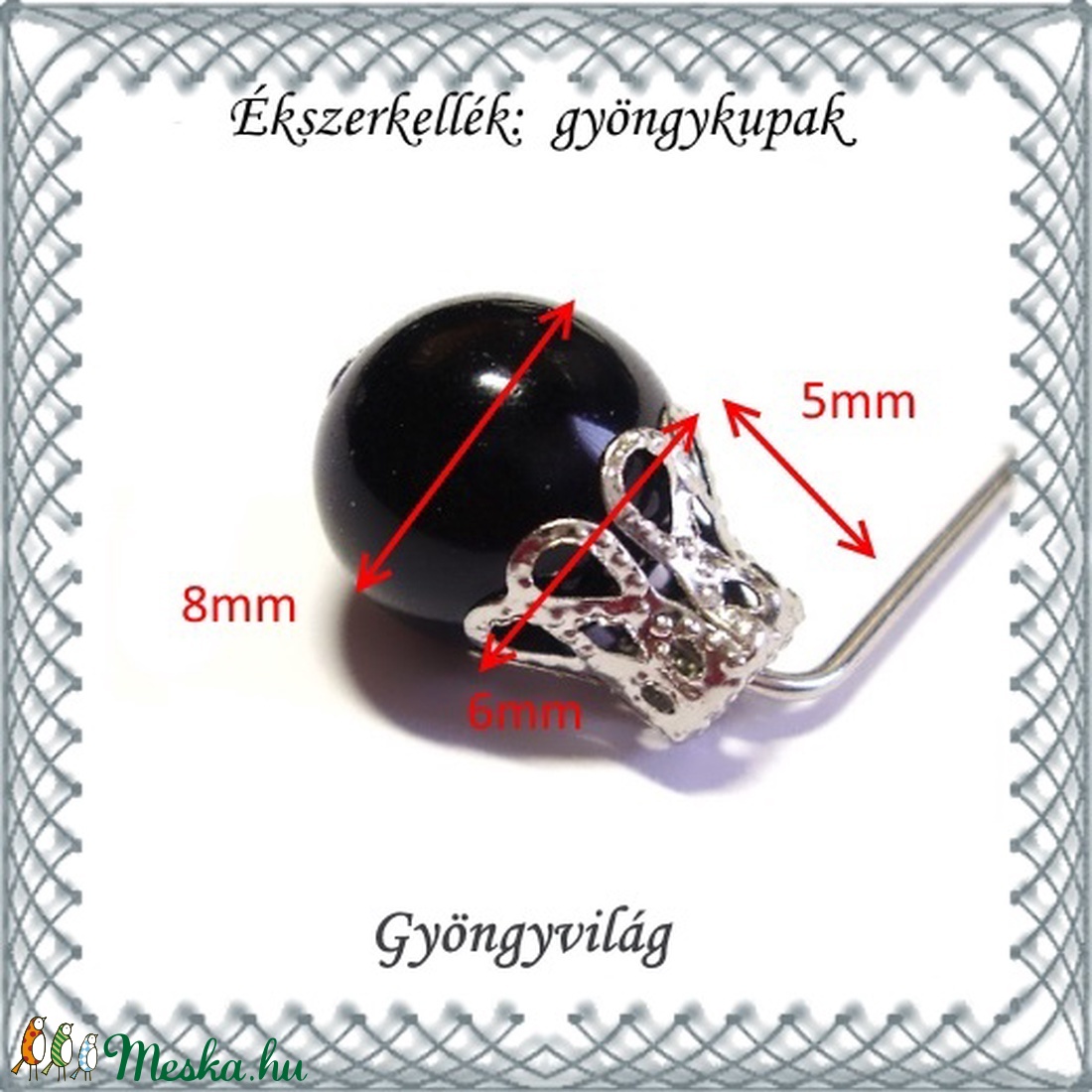Ékszerkellék: gyöngykupak BGYK 18-5x6 , ródiumozott, 40db - kellékek & szerszámok - gyöngyfűzés kellékek - egyéb alkatrész - Meska.hu Ékszerkellék: gyöngykupak BGYK 18-5x6 , ródiumozott, 40db - kellékek & szerszámok - gyöngyfűzés kellékek - egyéb alkatrész - Meska.hu