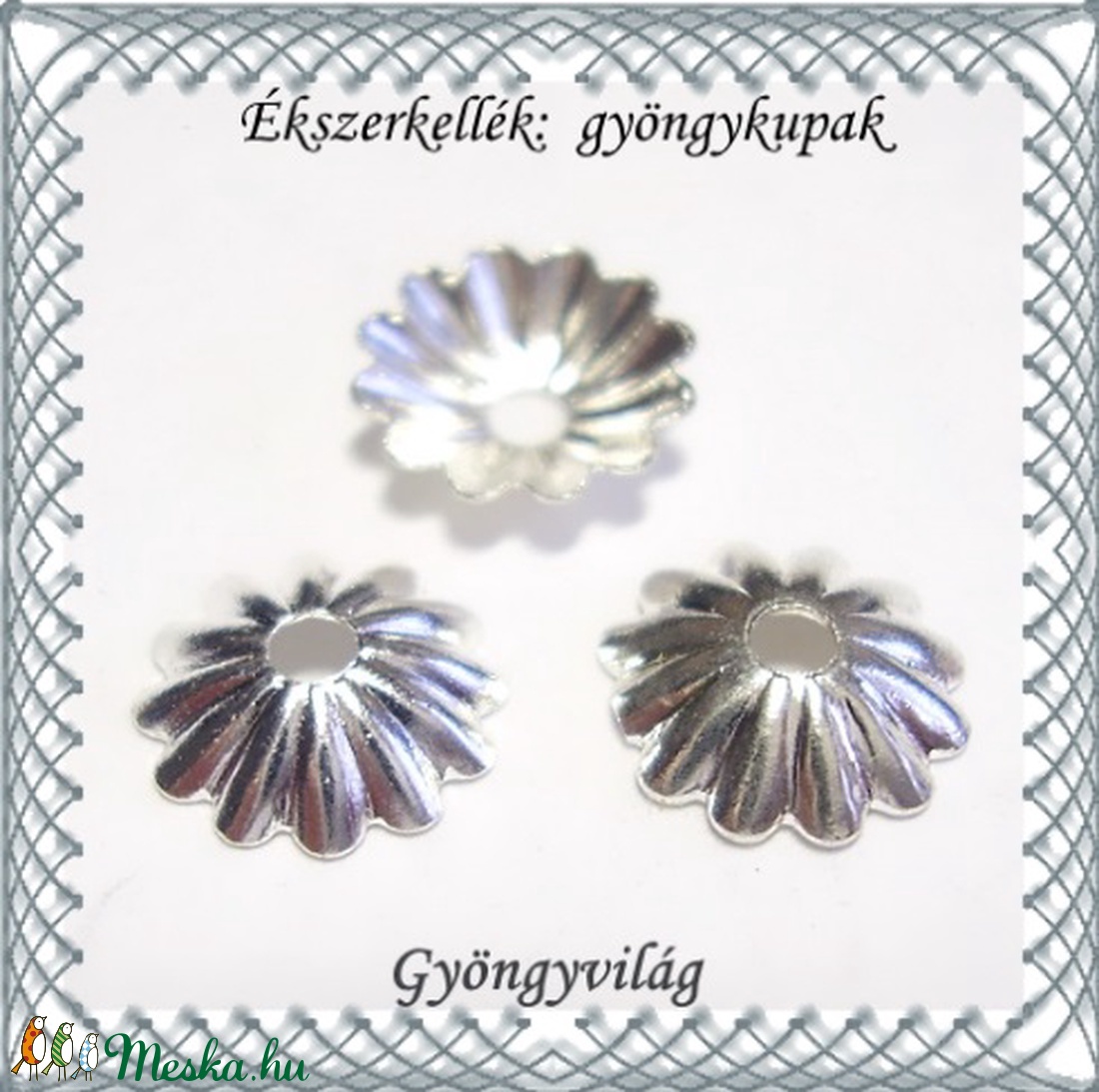 Ékszerkellék: gyöngykupak BGYK 12 30db /csomag - kellékek & szerszámok - gyöngyfűzés kellékek - gyöngykupak - Meska.hu Ékszerkellék: gyöngykupak BGYK 12 30db /csomag - kellékek & szerszámok - gyöngyfűzés kellékek - gyöngykupak - Meska.hu