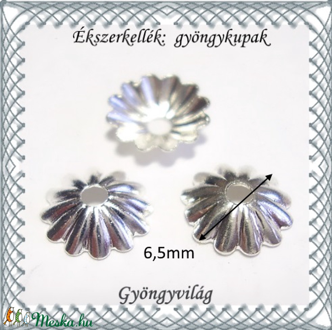 Ékszerkellék: gyöngykupak BGYK 12 30db /csomag - kellékek & szerszámok - gyöngyfűzés kellékek - gyöngykupak - Meska.hu Ékszerkellék: gyöngykupak BGYK 12 30db /csomag - kellékek & szerszámok - gyöngyfűzés kellékek - gyöngykupak - Meska.hu