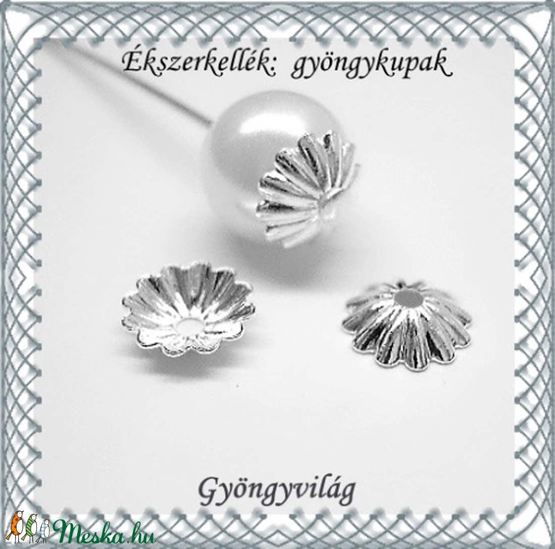 Ékszerkellék: gyöngykupak BGYK 12 30db /csomag - kellékek & szerszámok - gyöngyfűzés kellékek - gyöngykupak - Meska.hu Ékszerkellék: gyöngykupak BGYK 12 30db /csomag - kellékek & szerszámok - gyöngyfűzés kellékek - gyöngykupak - Meska.hu