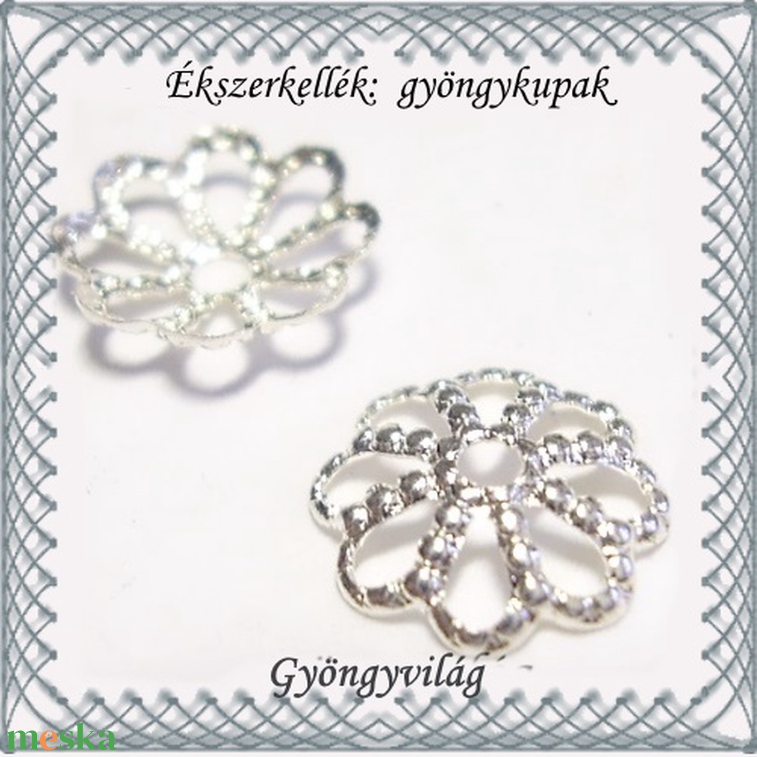Ékszerkellék: gyöngykupak BGYK 13-7 50db / csomag - kellékek & szerszámok - gyöngyfűzés kellékek - egyéb alkatrész - Meska.hu Ékszerkellék: gyöngykupak BGYK 13-7 50db / csomag - kellékek & szerszámok - gyöngyfűzés kellékek - egyéb alkatrész - Meska.hu