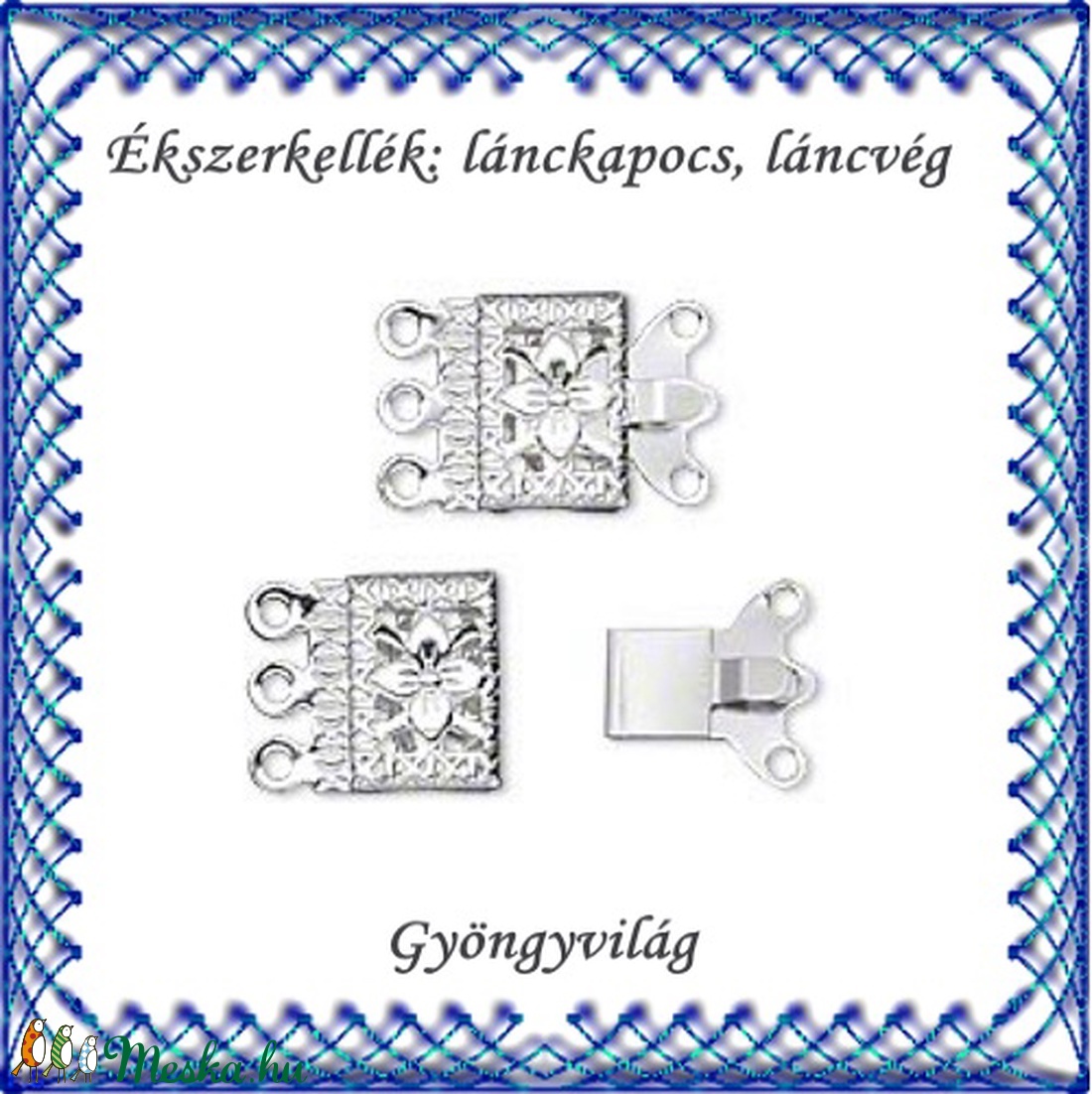 Ékszerkellék: lánckapocs BLK-3S-05 4db / csomag - kellékek & szerszámok - gyöngyfűzés kellékek - egyéb alkatrész - Meska.hu Ékszerkellék: lánckapocs BLK-3S-05 4db / csomag - kellékek & szerszámok - gyöngyfűzés kellékek - egyéb alkatrész - Meska.hu