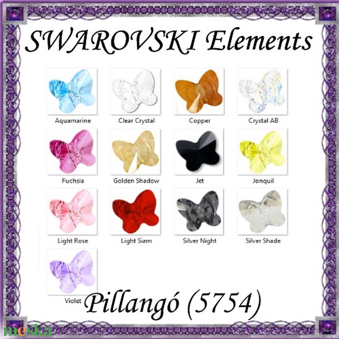 Swarovski kristály gyöngy: SWGY pillangó (5754) fűzhető 8mm több szín - kellékek & szerszámok - gyöngyfűzés kellékek - swarovski kristályok - Meska.hu Swarovski kristály gyöngy: SWGY pillangó (5754) fűzhető 8mm több szín - kellékek & szerszámok - gyöngyfűzés kellékek - swarovski kristályok - Meska.hu