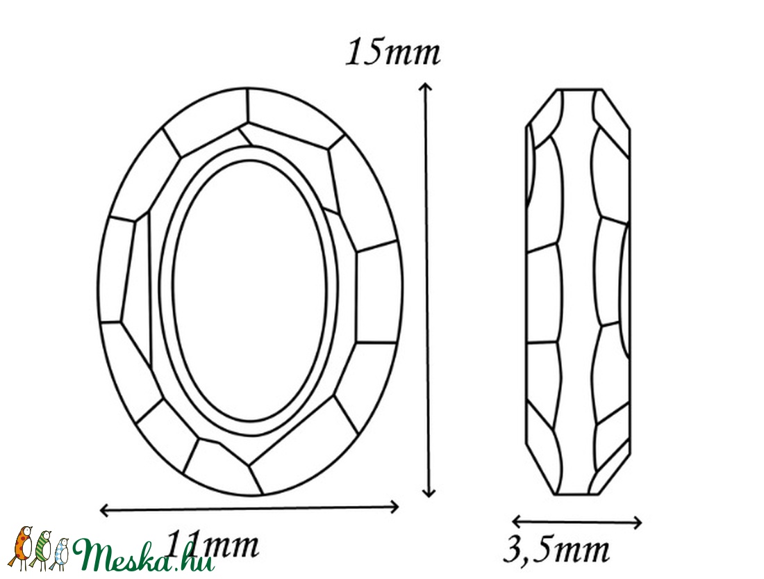 Ékszerkellék: Swarovski ovális karika 15mm-es több színben - kellékek & szerszámok - gyöngyfűzés kellékek - swarovski kristályok - Meska.hu Ékszerkellék: Swarovski ovális karika 15mm-es több színben - kellékek & szerszámok - gyöngyfűzés kellékek - swarovski kristályok - Meska.hu