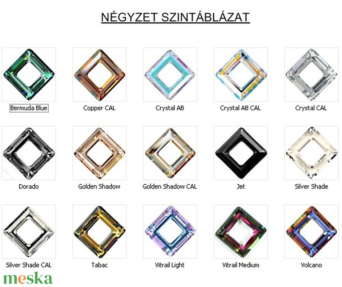 Ékszerkellék: Swarovski négyzet 14mm Copper CAL SW4439-14 - kellékek & szerszámok - gyöngyfűzés kellékek - swarovski kristályok - Meska.hu Ékszerkellék: Swarovski négyzet 14mm Copper CAL SW4439-14 - kellékek & szerszámok - gyöngyfűzés kellékek - swarovski kristályok - Meska.hu