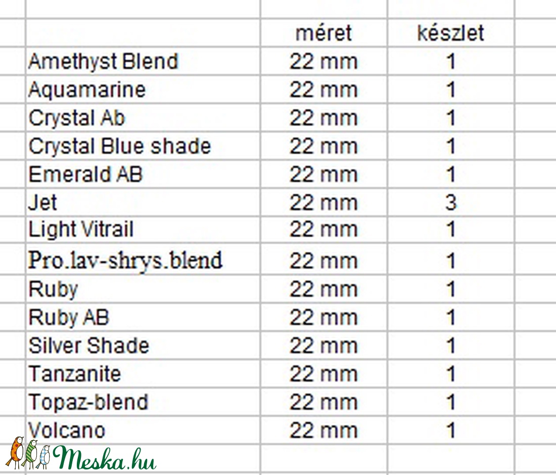 Ékszerkellék: Swarovski csepp 22 mm-es több színben  SW6106-22 - gyöngy, ékszerkellék - swarovski kristályok - Meska.hu