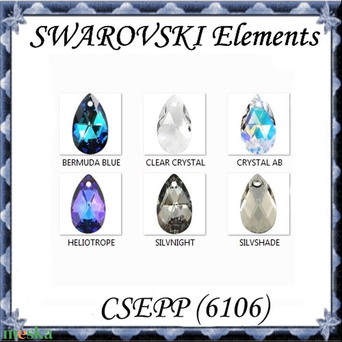 Ékszerkellék: Swarovski csepp 28 mm-es több színben SW6106-28 - kellékek & szerszámok - gyöngyfűzés kellékek - swarovski kristályok - Meska.hu Ékszerkellék: Swarovski csepp 28 mm-es több színben SW6106-28 - kellékek & szerszámok - gyöngyfűzés kellékek - swarovski kristályok - Meska.hu