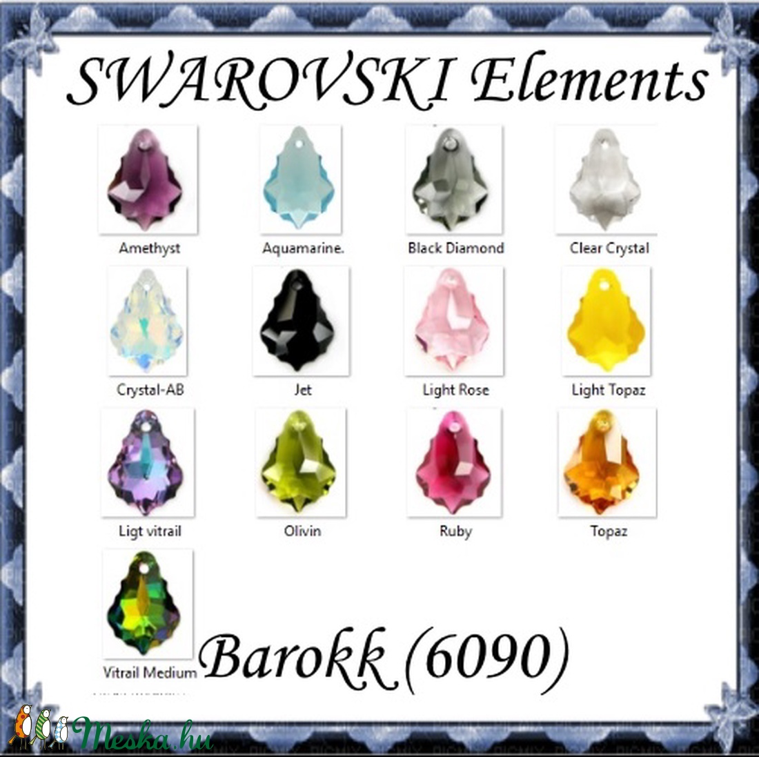 Ékszerkellék: Swarovski barokk 16mm-es több színben - kellékek & szerszámok - gyöngyfűzés kellékek - swarovski kristályok - Meska.hu Ékszerkellék: Swarovski barokk 16mm-es több színben - kellékek & szerszámok - gyöngyfűzés kellékek - swarovski kristályok - Meska.hu