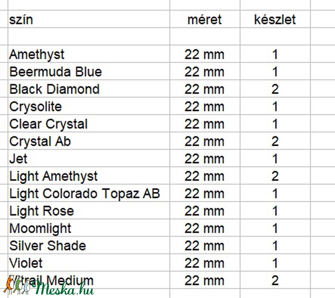 Ékszerkellék: Swarovski kristály barokk medál 22mm-es  több színben  SW6090-22 - kellékek & szerszámok - gyöngyfűzés kellékek - swarovski kristályok - Meska.hu