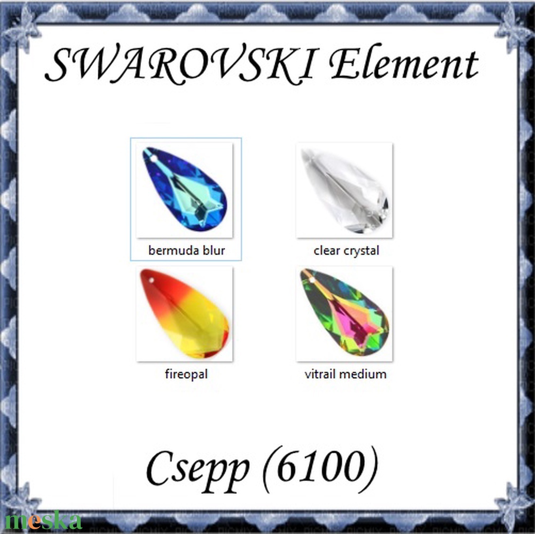 Ékszerkellék: Swarovski csepp 24mm-es több színben - gyöngy, ékszerkellék - swarovski kristályok - Meska.hu Ékszerkellék: Swarovski csepp 24mm-es több színben - gyöngy, ékszerkellék - swarovski kristályok - Meska.hu