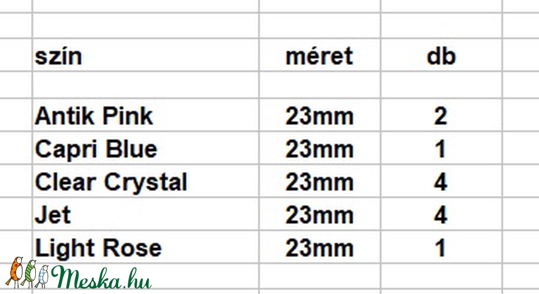 Ékszerkellék: Swarovski Wing (angyalszárny ) 23mm-es több színben  - kellékek & szerszámok - gyöngyfűzés kellékek - swarovski kristályok - Meska.hu