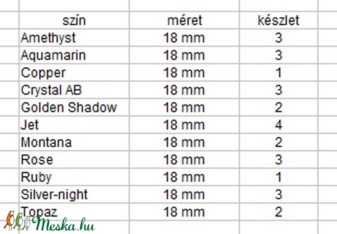Ékszerkellék: Swarovski DE-ART 18mm-es több színben - kellékek & szerszámok - gyöngyfűzés kellékek - swarovski kristályok - Meska.hu Ékszerkellék: Swarovski DE-ART 18mm-es több színben - kellékek & szerszámok - gyöngyfűzés kellékek - swarovski kristályok - Meska.hu