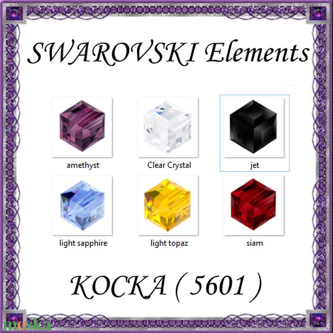 Ékszerkellék: Swarovski kocka 6mm-es több színben - kellékek & szerszámok - gyöngyfűzés kellékek - swarovski kristályok - Meska.hu Ékszerkellék: Swarovski kocka 6mm-es több színben - kellékek & szerszámok - gyöngyfűzés kellékek - swarovski kristályok - Meska.hu