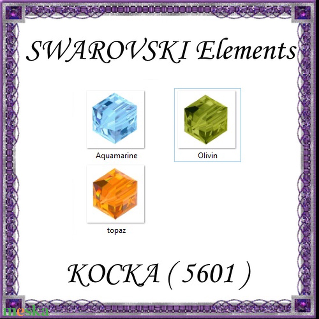 Swarovski kristály gyöngy: kocka 8mm-es több színben SW5601-8 1db/csomag - kellékek & szerszámok - gyöngyfűzés kellékek - swarovski kristályok - Meska.hu Swarovski kristály gyöngy: kocka 8mm-es több színben SW5601-8 1db/csomag - kellékek & szerszámok - gyöngyfűzés kellékek - swarovski kristályok - Meska.hu