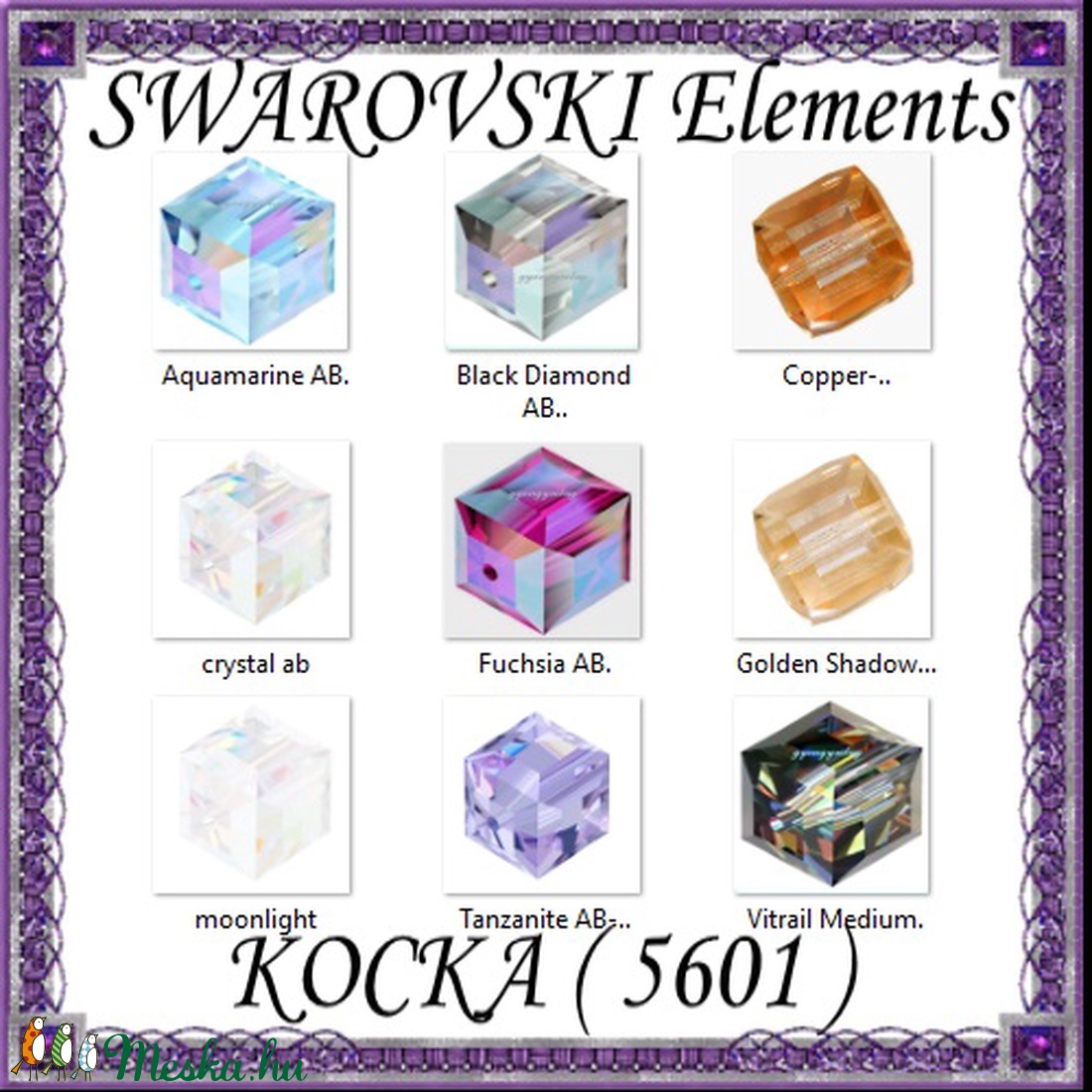 Ékszerkellék: Swarovski kocka 6mm-es AB bevonatos több színben - kellékek & szerszámok - gyöngyfűzés kellékek - swarovski kristályok - Meska.hu Ékszerkellék: Swarovski kocka 6mm-es AB bevonatos több színben - kellékek & szerszámok - gyöngyfűzés kellékek - swarovski kristályok - Meska.hu
