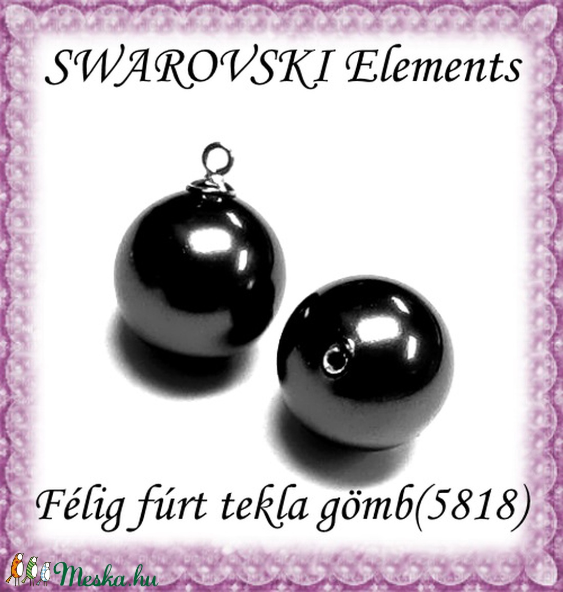 Ékszerkellék: Swarovski félig fúrt tekla gömb 6mm-es - gyöngy, ékszerkellék - swarovski kristályok - Meska.hu Ékszerkellék: Swarovski félig fúrt tekla gömb 6mm-es - gyöngy, ékszerkellék - swarovski kristályok - Meska.hu