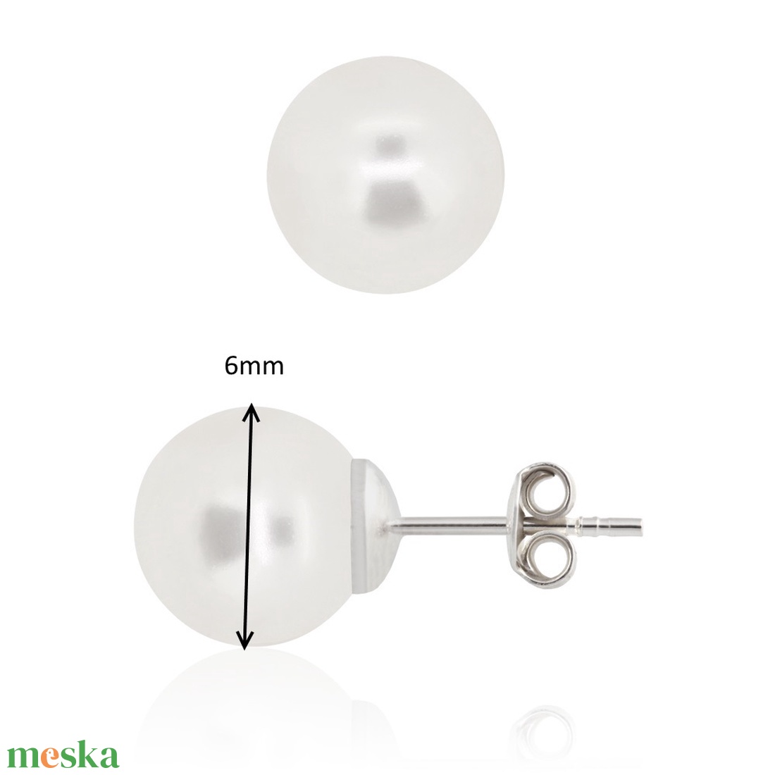925-ös sterling ezüst fülbevaló Swarovski félig fúrt gömb 6mm több színben SFE-SW03 - ékszer - fülbevaló - pötty fülbevaló - Meska.hu 925-ös sterling ezüst fülbevaló Swarovski félig fúrt gömb 6mm több színben SFE-SW03 - ékszer - fülbevaló - pötty fülbevaló - Meska.hu