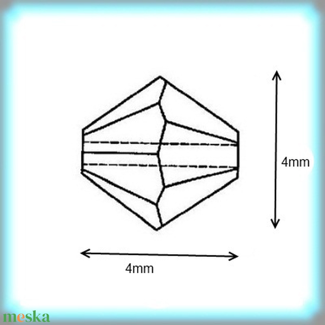 Ékszerkellék: Swarovski bicon több színben 4mm  SWGY5328-4  24db/csomag - gyöngy, ékszerkellék - swarovski kristályok - Meska.hu