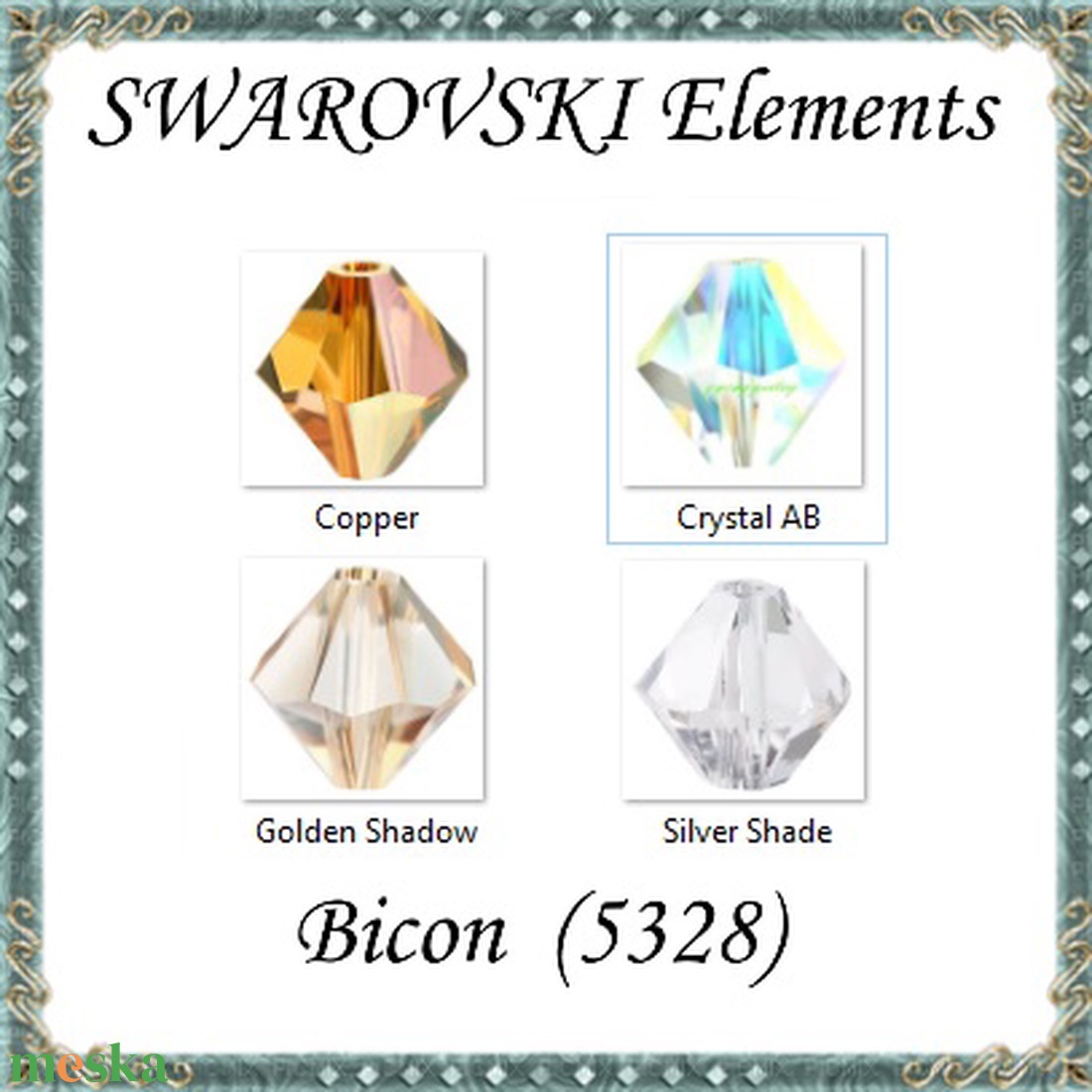 Ékszerkellék: Swarovski bicon 5mm-es AB bevonatos 10db/cs több színben SWGY5328-5AB - kellékek & szerszámok - gyöngyfűzés kellékek - swarovski kristályok - Meska.hu Ékszerkellék: Swarovski bicon 5mm-es AB bevonatos 10db/cs több színben SWGY5328-5AB - kellékek & szerszámok - gyöngyfűzés kellékek - swarovski kristályok - Meska.hu