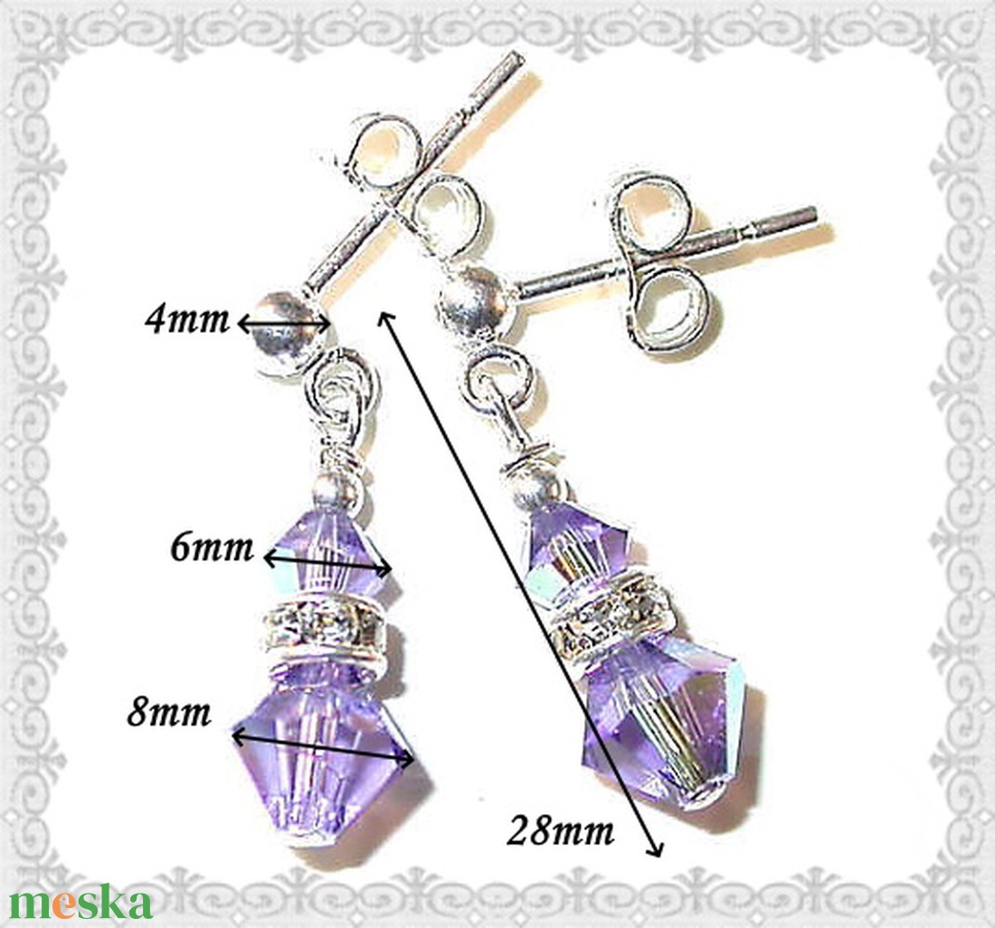Fülbevalók: Swarovski bicon 925-ös sterling ezüst SFE-SWF01 több színben - ékszer - fülbevaló - lógó fülbevaló - Meska.hu Fülbevalók: Swarovski bicon 925-ös sterling ezüst SFE-SWF01 több színben - ékszer - fülbevaló - lógó fülbevaló - Meska.hu