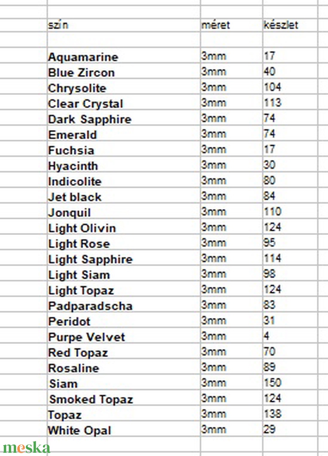 Ékszerkellék: Swarovski bicon 3mm-es több színben SWGY5328-3 - kellékek & szerszámok - gyöngyfűzés kellékek - swarovski kristályok - Meska.hu Ékszerkellék: Swarovski bicon 3mm-es több színben SWGY5328-3 - kellékek & szerszámok - gyöngyfűzés kellékek - swarovski kristályok - Meska.hu