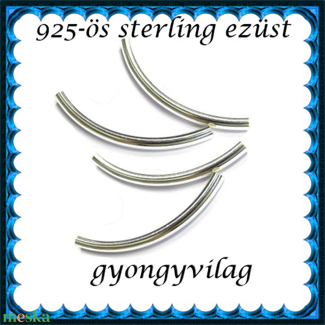 925-ös sterling ezüst ékszerkellék: köztes / gyöngy / dísz EKÖ 13 8x1,5 - kellékek & szerszámok - gyöngyfűzés kellékek - fém köztesek - Meska.hu 925-ös sterling ezüst ékszerkellék: köztes / gyöngy / dísz EKÖ 13 8x1,5 - kellékek & szerszámok - gyöngyfűzés kellékek - fém köztesek - Meska.hu