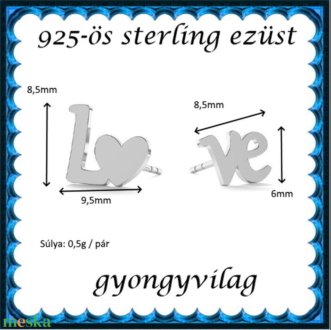 925-ös sterling ezüst ékszerek: fülbevaló EF02 - gyöngy, ékszerkellék - egyéb alkatrész - Meska.hu 925-ös sterling ezüst ékszerek: fülbevaló EF02 - gyöngy, ékszerkellék - egyéb alkatrész - Meska.hu