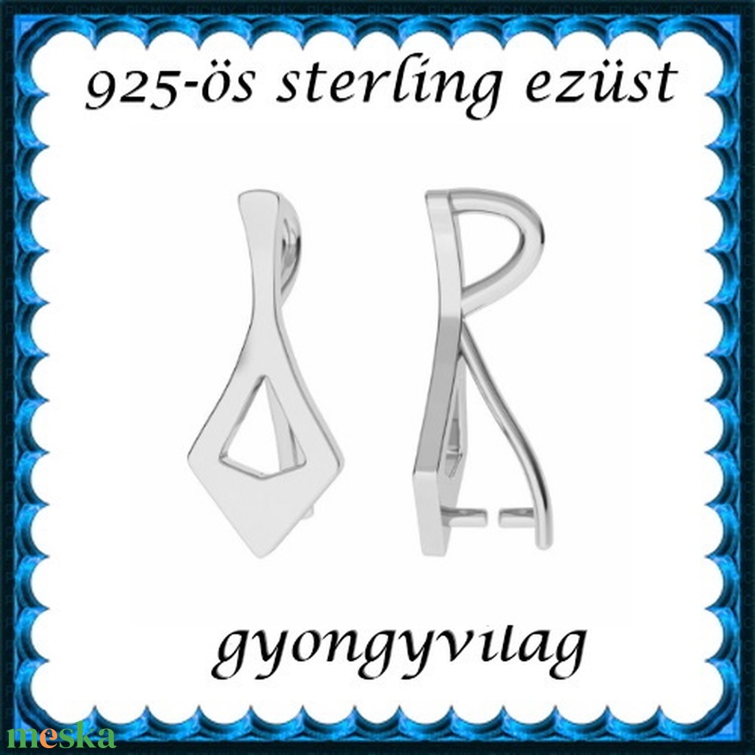 925-ös sterling ezüst ékszerkellék: medáltartó, medálkapocs EMK 86 - kellékek & szerszámok - ékszerkellék - medáltartó, medálkapocs - Meska.hu 925-ös sterling ezüst ékszerkellék: medáltartó, medálkapocs EMK 86 - kellékek & szerszámok - ékszerkellék - medáltartó, medálkapocs - Meska.hu