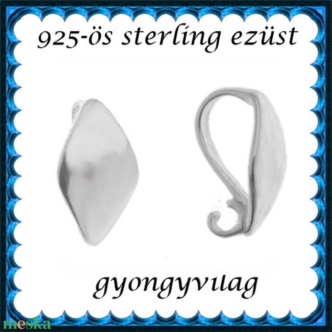 925-ös sterling ezüst ékszerkellék: medáltartó, medálkapocs EMK 89 - kellékek & szerszámok - ékszerkellék - medáltartó, medálkapocs - Meska.hu 925-ös sterling ezüst ékszerkellék: medáltartó, medálkapocs EMK 89 - kellékek & szerszámok - ékszerkellék - medáltartó, medálkapocs - Meska.hu