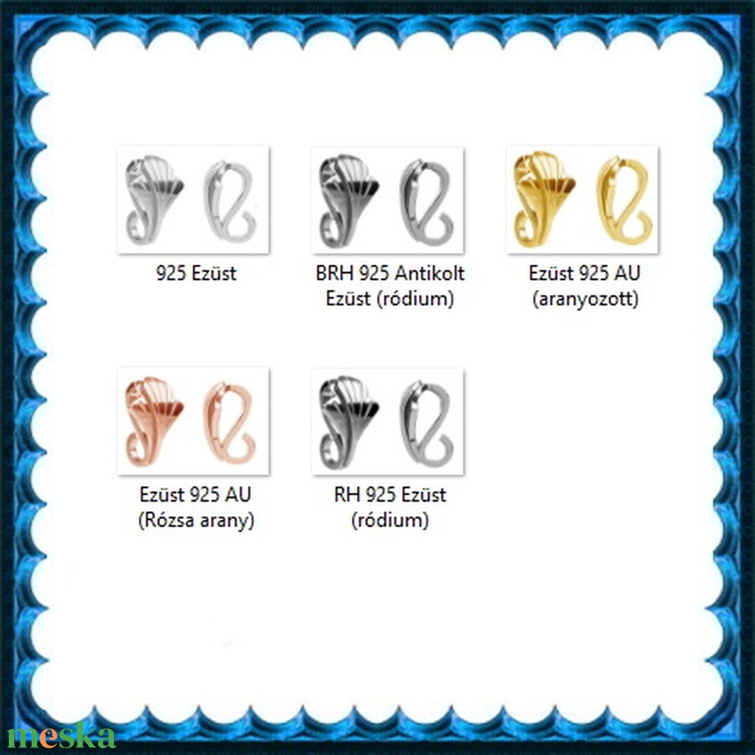 925-ös sterling ezüst ékszerkellék: medáltartó, medálkapocs EMK 91 - kellékek & szerszámok - ékszerkellék - medáltartó, medálkapocs - Meska.hu 925-ös sterling ezüst ékszerkellék: medáltartó, medálkapocs EMK 91 - kellékek & szerszámok - ékszerkellék - medáltartó, medálkapocs - Meska.hu