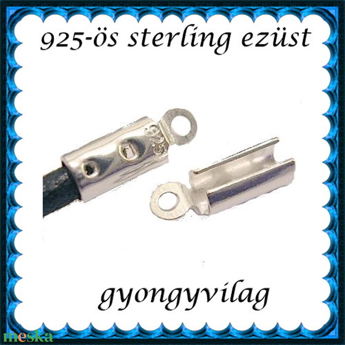 925-ös ezüst lánckapocsvég 3,5mm-es 2db/cs ELK V 08-3,5 - gyöngy, ékszerkellék - egyéb alkatrész - Meska.hu 925-ös ezüst lánckapocsvég 3,5mm-es 2db/cs ELK V 08-3,5 - gyöngy, ékszerkellék - egyéb alkatrész - Meska.hu