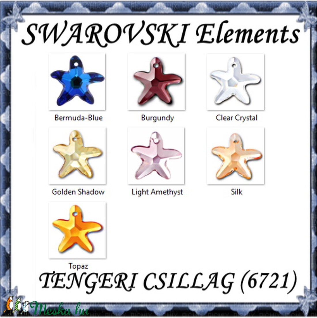 Ékszerkellék: Swarovski tengeri csillag 16mm-es több színben - kellékek & szerszámok - gyöngyfűzés kellékek - swarovski kristályok - Meska.hu Ékszerkellék: Swarovski tengeri csillag 16mm-es több színben - kellékek & szerszámok - gyöngyfűzés kellékek - swarovski kristályok - Meska.hu
