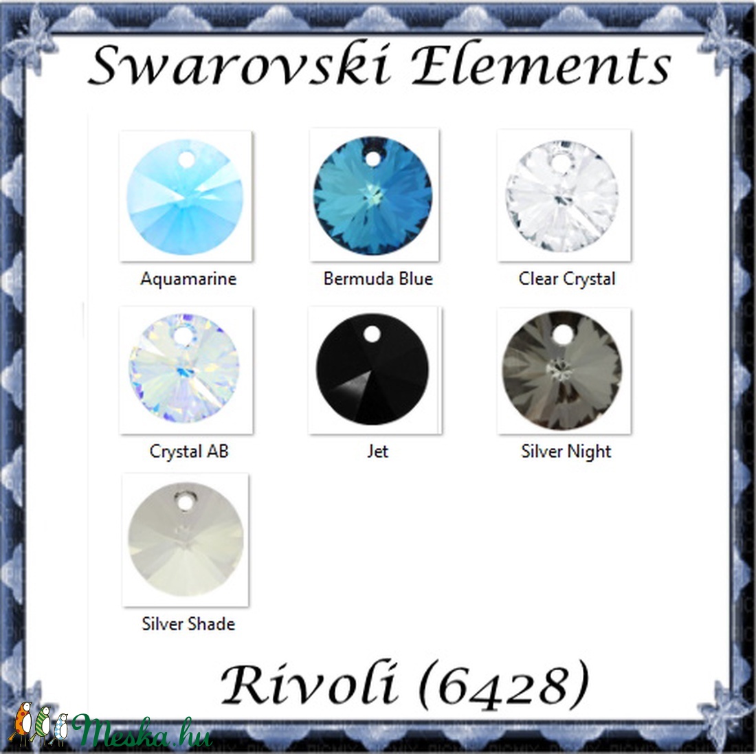 Swarovski rivoli 12mm-es több színben 1db - kellékek & szerszámok - gyöngyfűzés kellékek - swarovski kristályok - Meska.hu Swarovski rivoli 12mm-es több színben 1db - kellékek & szerszámok - gyöngyfűzés kellékek - swarovski kristályok - Meska.hu