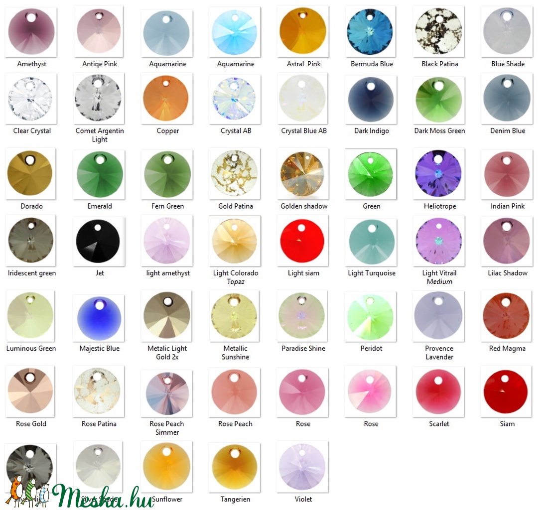 Swarovski rivoli 12mm-es több színben 1db - kellékek & szerszámok - gyöngyfűzés kellékek - swarovski kristályok - Meska.hu Swarovski rivoli 12mm-es több színben 1db - kellékek & szerszámok - gyöngyfűzés kellékek - swarovski kristályok - Meska.hu