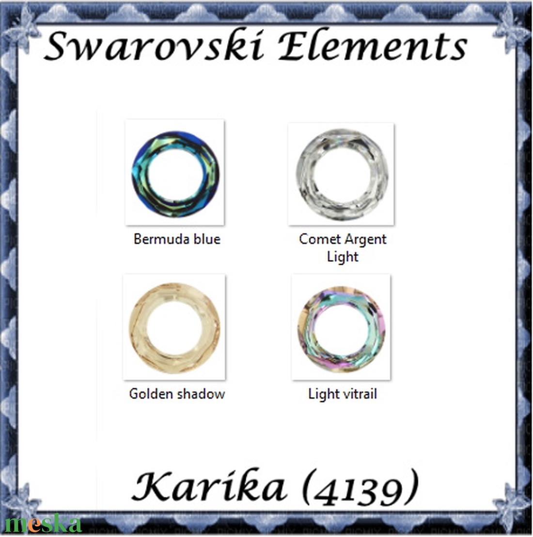 Ékszerkellék: Swarovski karika 14mm több színben - gyöngy, ékszerkellék - swarovski kristályok - Meska.hu Ékszerkellék: Swarovski karika 14mm több színben - gyöngy, ékszerkellék - swarovski kristályok - Meska.hu