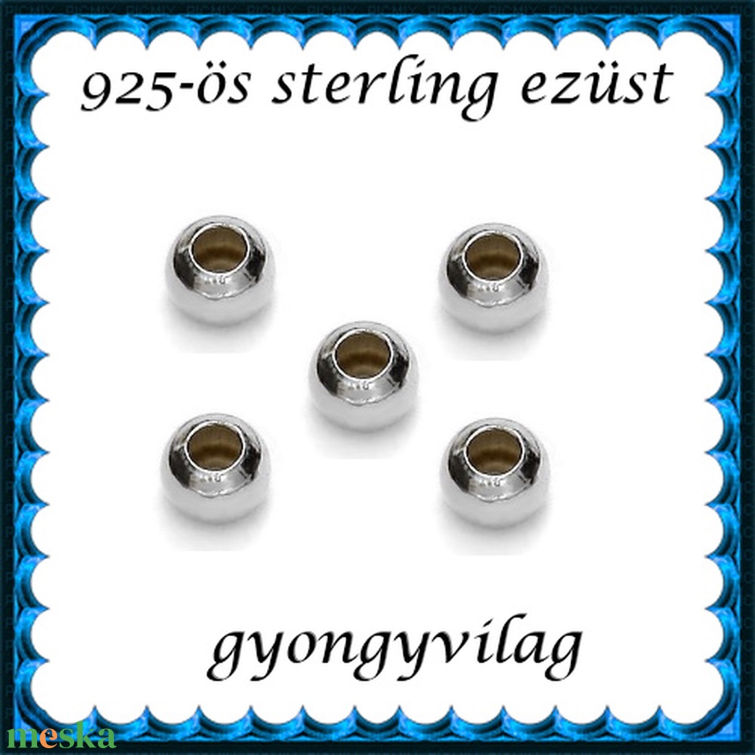 925-ös sterling ezüst ékszerkellék: köztes/gyöngy/díszitőelem EKÖ 10-2,5-1,2e - kellékek & szerszámok - gyöngyfűzés kellékek - fém köztesek - Meska.hu 925-ös sterling ezüst ékszerkellék: köztes/gyöngy/díszitőelem EKÖ 10-2,5-1,2e - kellékek & szerszámok - gyöngyfűzés kellékek - fém köztesek - Meska.hu