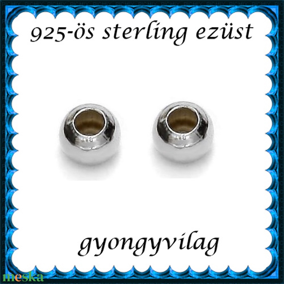 EKÖ 10-4 925-ös 4mm-es ezüst köztes / gyöngy / díszitőelem 4db /csomag - gyöngy, ékszerkellék - fém köztesek - Meska.hu EKÖ 10-4 925-ös 4mm-es ezüst köztes / gyöngy / díszitőelem 4db /csomag - gyöngy, ékszerkellék - fém köztesek - Meska.hu