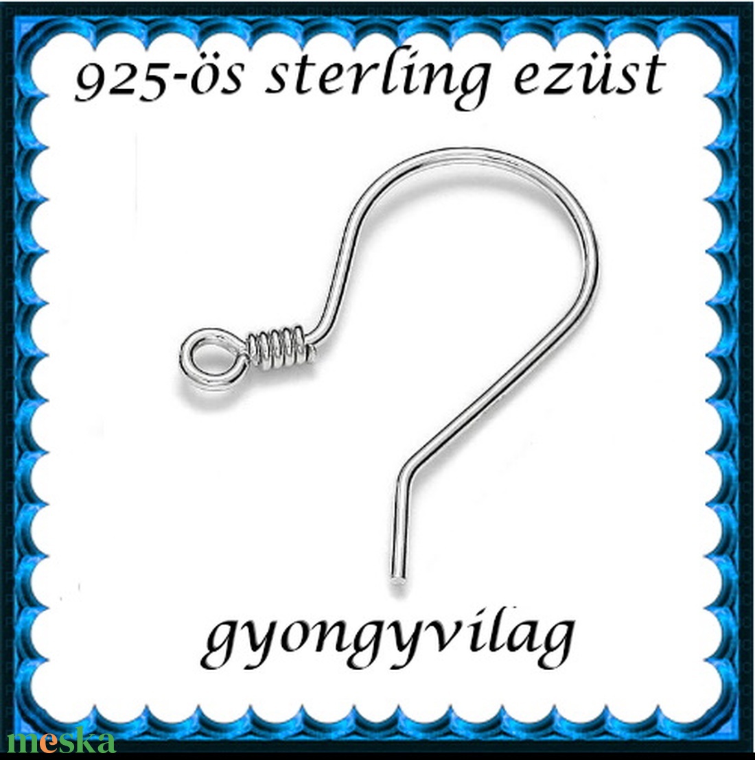 925-ös finomságú sterling ezüst fülbevaló kapocs EFK A 84 - kellékek & szerszámok - ékszerkellék - fülbevaló kapocs - Meska.hu 925-ös finomságú sterling ezüst fülbevaló kapocs EFK A 84 - kellékek & szerszámok - ékszerkellék - fülbevaló kapocs - Meska.hu