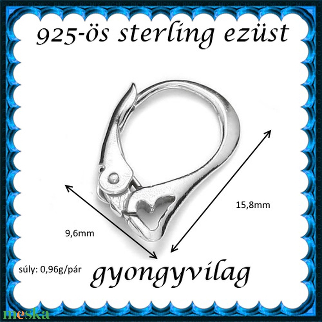 925-ös sterling ezüst ékszerkellék: fülbevalóalap biztonsági kapoccsal EFK K 28 - kellékek & szerszámok - ékszerkellék - fülbevaló alap - Meska.hu 925-ös sterling ezüst ékszerkellék: fülbevalóalap biztonsági kapoccsal EFK K 28 - kellékek & szerszámok - ékszerkellék - fülbevaló alap - Meska.hu