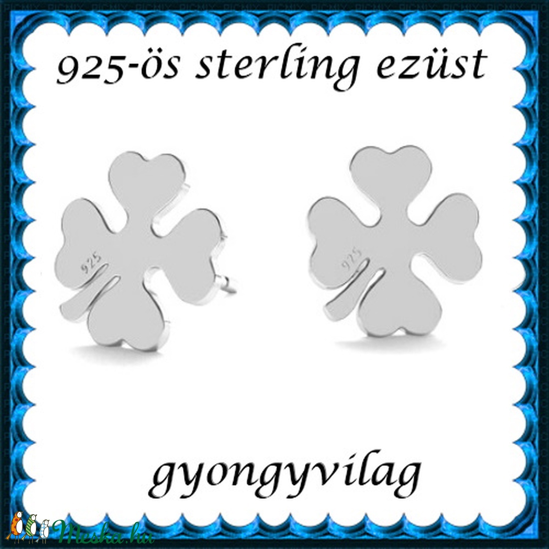 925-ös sterling ezüst ékszerek: fülbevaló EF10 - ékszer - fülbevaló - pötty fülbevaló - Meska.hu 925-ös sterling ezüst ékszerek: fülbevaló EF10 - ékszer - fülbevaló - pötty fülbevaló - Meska.hu