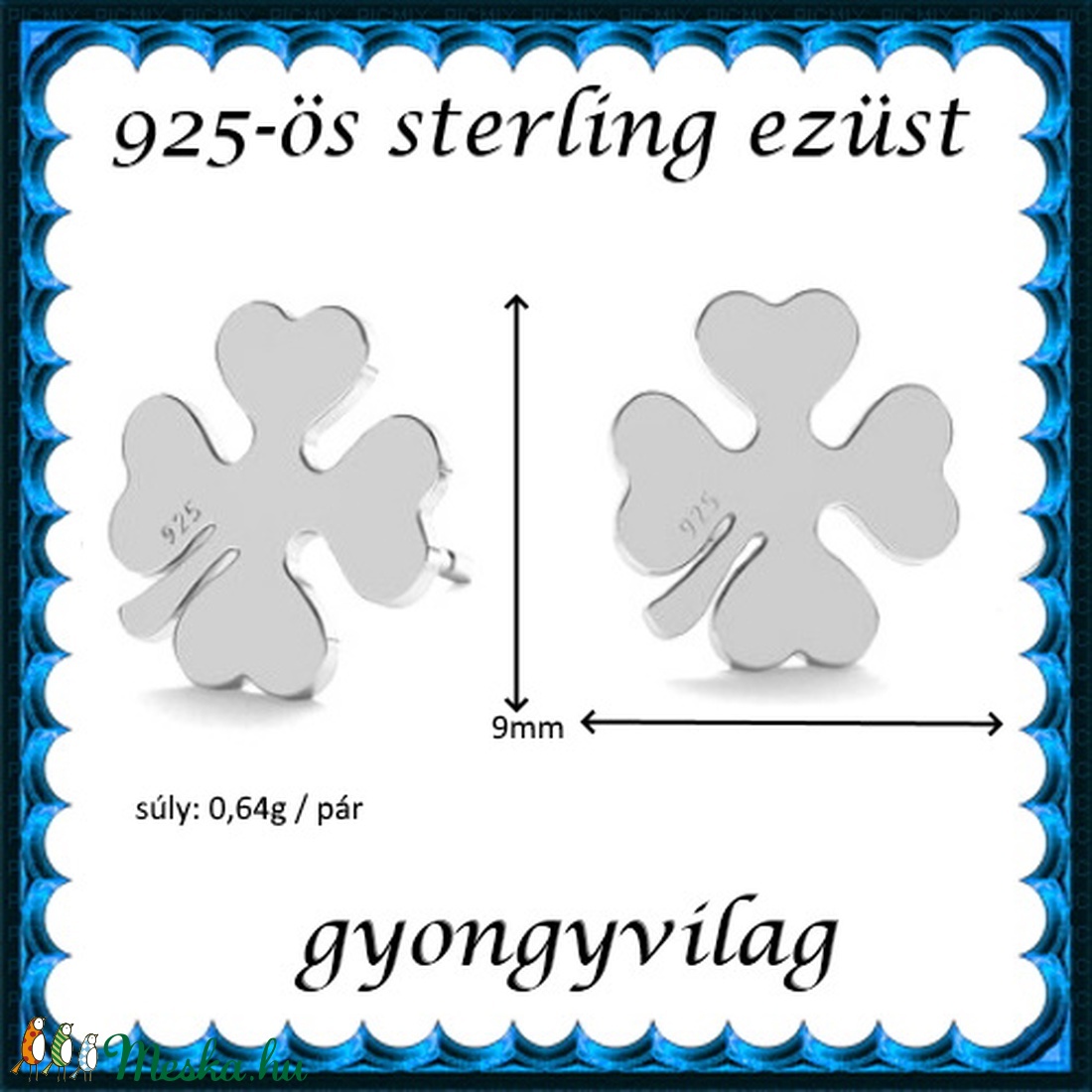925-ös sterling ezüst ékszerek: fülbevaló EF10 - ékszer - fülbevaló - pötty fülbevaló - Meska.hu 925-ös sterling ezüst ékszerek: fülbevaló EF10 - ékszer - fülbevaló - pötty fülbevaló - Meska.hu