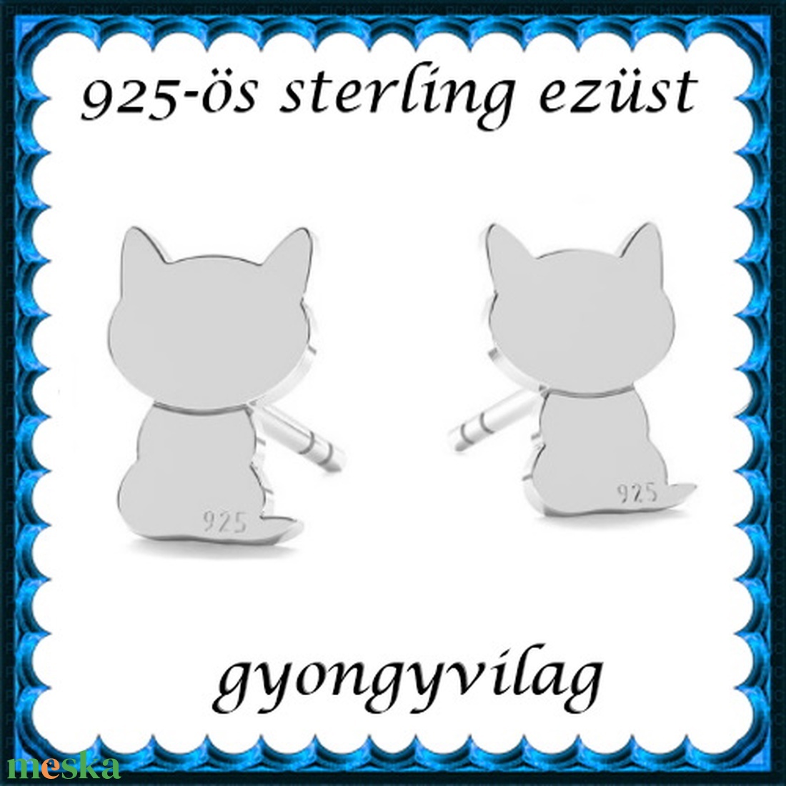 925-ös sterling ezüst ékszerek: fülbevaló EF11 - ékszer - fülbevaló - pötty fülbevaló - Meska.hu 925-ös sterling ezüst ékszerek: fülbevaló EF11 - ékszer - fülbevaló - pötty fülbevaló - Meska.hu