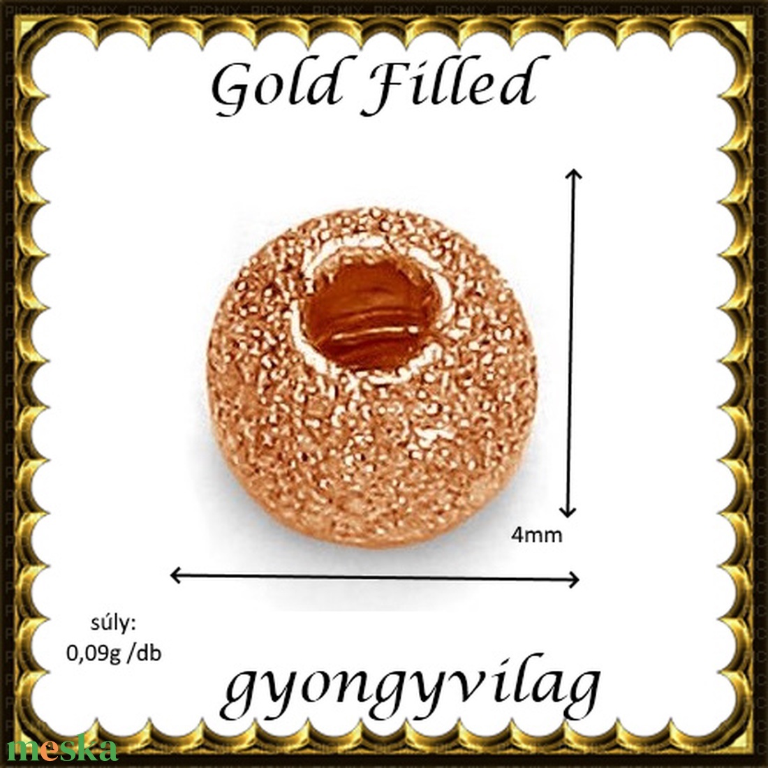 925-ös sterling ezüst ékszerkellék: köztes/gyöngy/díszitőelem EKÖ 34-4rg   - kellékek & szerszámok - gyöngyfűzés kellékek - fém köztesek - Meska.hu