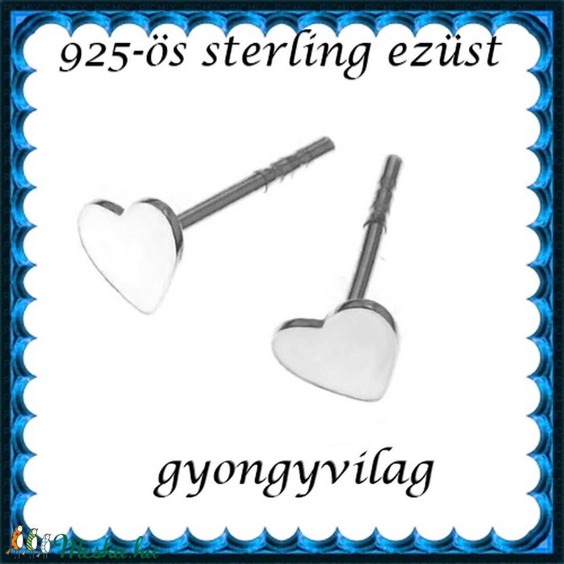 925-ös sterling ezüst: fülbevaló EF 12 - ékszer - fülbevaló - pötty fülbevaló - Meska.hu 925-ös sterling ezüst: fülbevaló EF 12 - ékszer - fülbevaló - pötty fülbevaló - Meska.hu