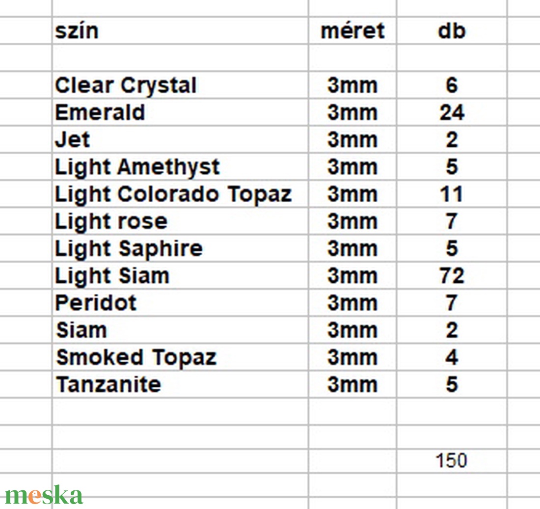 Swarovski kristály gyöngy: SW5000-3 gömb 3mm-es több színben - kellékek & szerszámok - gyöngyfűzés kellékek - swarovski kristályok - Meska.hu Swarovski kristály gyöngy: SW5000-3 gömb 3mm-es több színben - kellékek & szerszámok - gyöngyfűzés kellékek - swarovski kristályok - Meska.hu