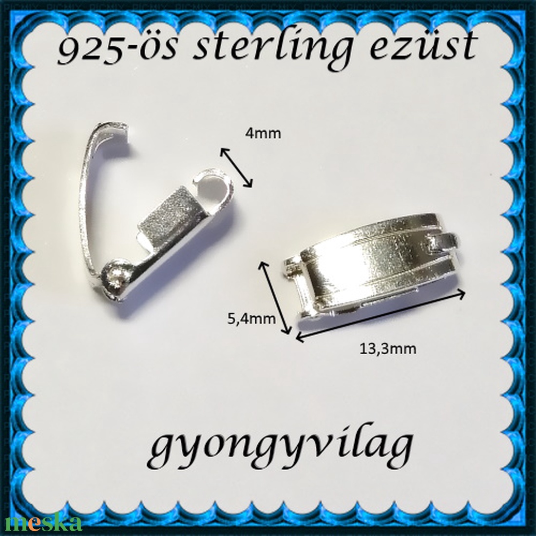 925-ös ezüst 1soros lánckapocs ELK 1S 40 - gyöngy, ékszerkellék - egyéb alkatrész - Meska.hu 925-ös ezüst 1soros lánckapocs ELK 1S 40 - gyöngy, ékszerkellék - egyéb alkatrész - Meska.hu