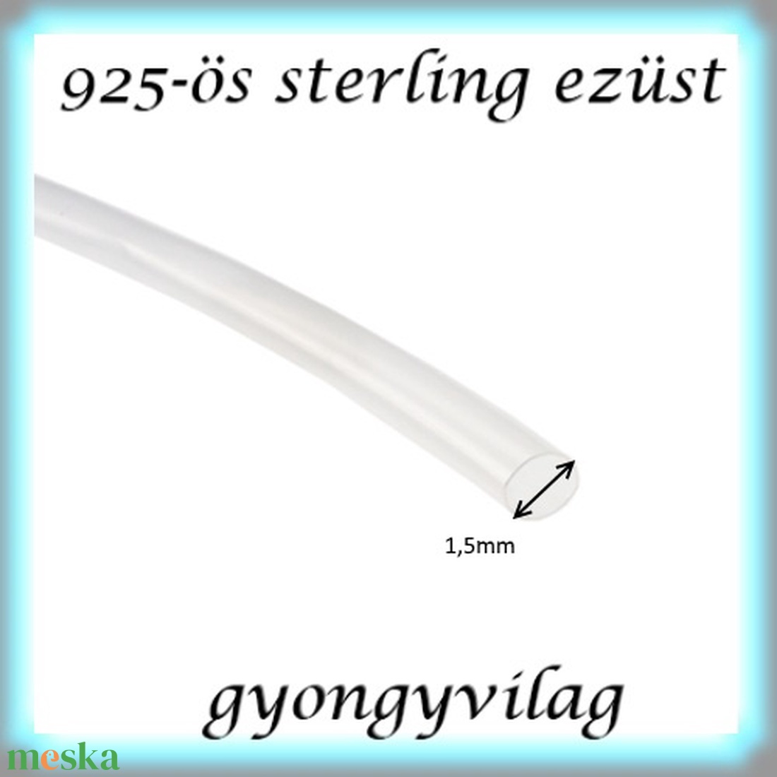 925-ös sterling ezüst ékszerkellék: ezüst huzal EH 1,5mm-es 1cm - gyöngy, ékszerkellék - egyéb alkatrész - Meska.hu 925-ös sterling ezüst ékszerkellék: ezüst huzal EH 1,5mm-es 1cm - gyöngy, ékszerkellék - egyéb alkatrész - Meska.hu