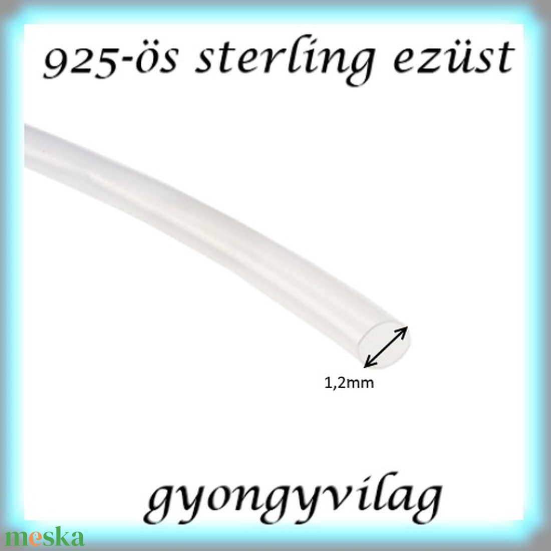 925-ös sterling ezüst ékszerkellék: ezüst huzal EH 1,2mm-es 1cm - kellékek & szerszámok - gyöngyfűzés kellékek - egyéb alkatrész - Meska.hu 925-ös sterling ezüst ékszerkellék: ezüst huzal EH 1,2mm-es 1cm - kellékek & szerszámok - gyöngyfűzés kellékek - egyéb alkatrész - Meska.hu