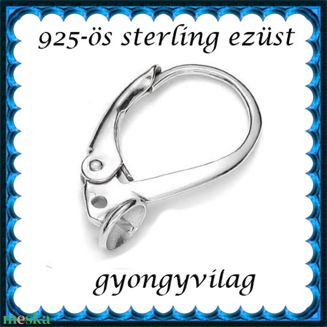 925-ös sterling ezüst ékszerkellék: fülbevalóalap biztonsági kapoccsal EFK K 26e - kellékek & szerszámok - ékszerkellék - fülbevaló alap - Meska.hu 925-ös sterling ezüst ékszerkellék: fülbevalóalap biztonsági kapoccsal EFK K 26e - kellékek & szerszámok - ékszerkellék - fülbevaló alap - Meska.hu