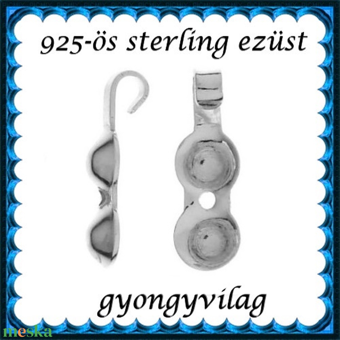 925-ös sterling ezüst ékszerkellék: csomótakaró ECST 08 2db/cs - kellékek & szerszámok - gyöngyfűzés kellékek - egyéb alkatrész - Meska.hu 925-ös sterling ezüst ékszerkellék: csomótakaró ECST 08 2db/cs - kellékek & szerszámok - gyöngyfűzés kellékek - egyéb alkatrész - Meska.hu